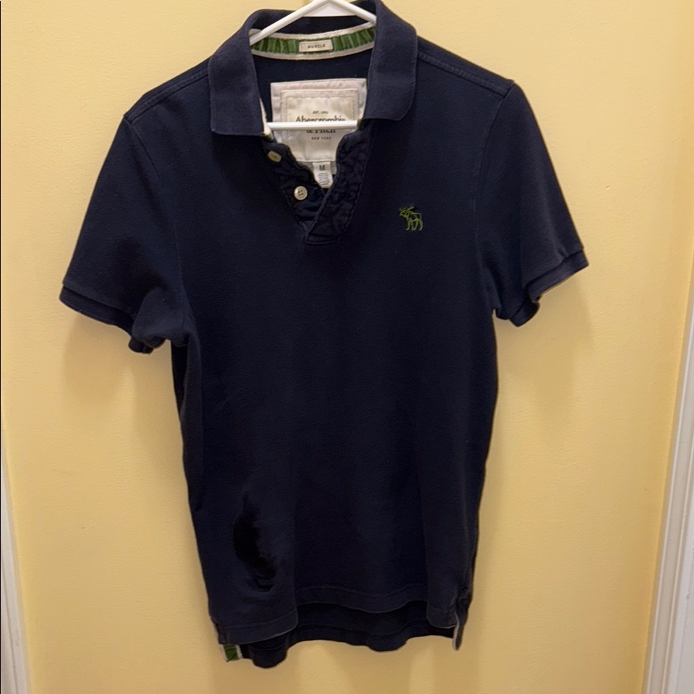 Abercrombie & Fitch Navy Polo Shirt